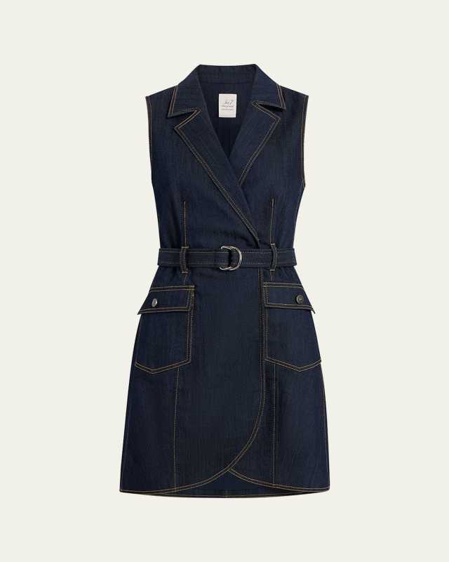 Jenessa Sleeveless Denim Mini Dress